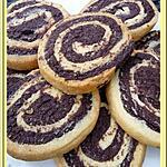 recette Petits sablés chocolat/vanille en forme de spirale