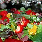 Mesclun : recette Salade de printemps salé sucré