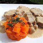 recette Filet mignon de porc à la crème d'amande et hym citronnelle
