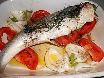 Recette de MULET AU FOUR