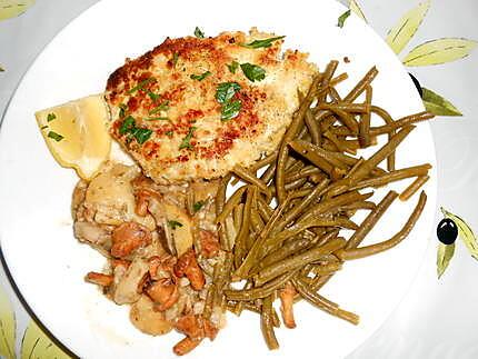 Escalopes de poulet panées au céleri 430