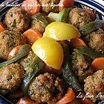 recette Tagine de boulettes de merlan aux légumes