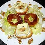 recette Salade de chèvre chaud et poire, au miel
