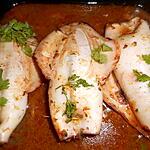 recette Calamar farci aux gambas