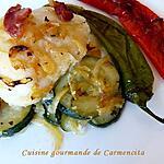 recette Cabillaud au four sur lit de courgettes