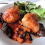 recette Crépinettes en sauce et champignons séchés