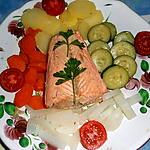 recette Saumon cuit vapeur,a l aioli