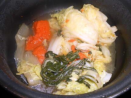 Petite soupe (avec le reste des légumes de la potée) 430