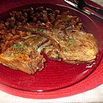 recette cotes  d  agneau  aux pois chiches,,courgettes ......