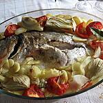 recette Daurade royale au four et ses légumes