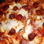 recette Pizza jambon,chorizo,fromage