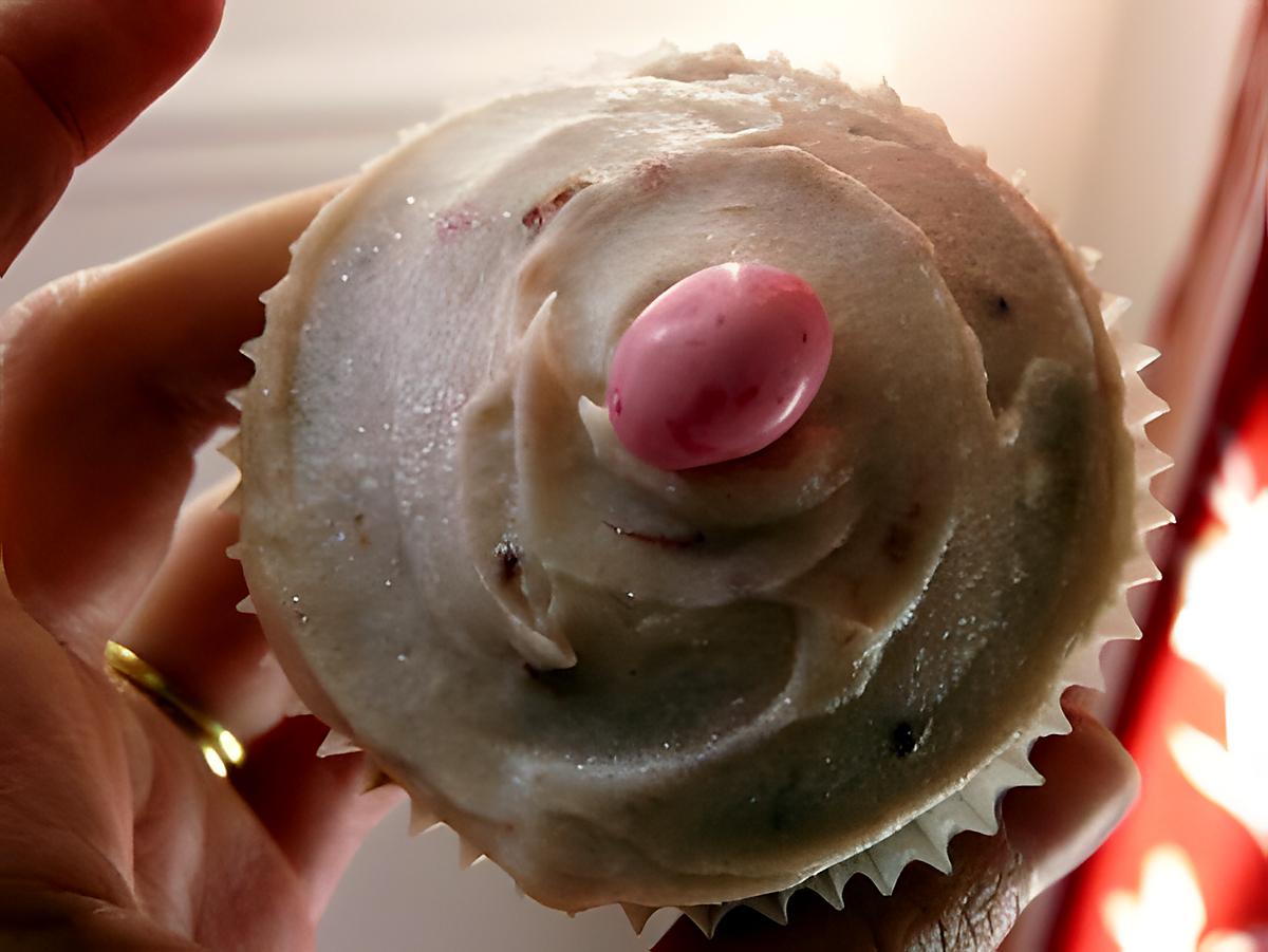 recette Les Cupcakes a la Banane/Glacage aux Fraises