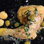 recette cuisses de poulet aux olives