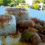 recette chipolatas à la basquaise