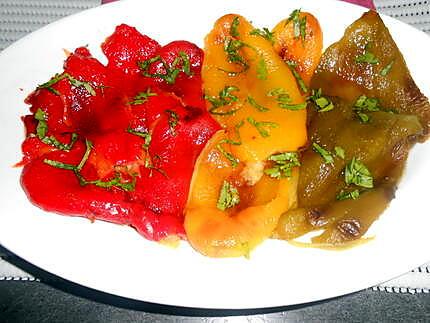 Petites soles grillées et poivron en salade 430
