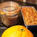 recette CAKE D'été tout léger et vitaminé aux Sons -CAROTTE-ORANGE,AMANDE & Coriandre
