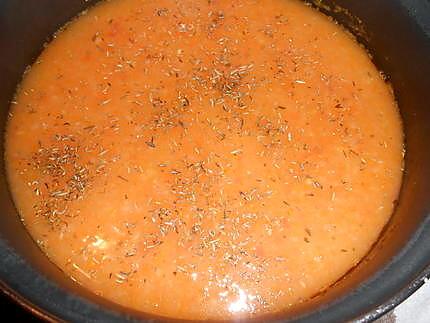Petite soupe de légumes au thym 430