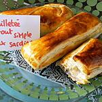 pâte feuilletée : recette Bouchées feuilletées aux p'tites sardines pour vide placard !