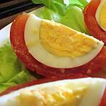 recette Tomate tricolore à l'oeuf dur