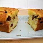 recette cake-pomme-banane-raisins secs