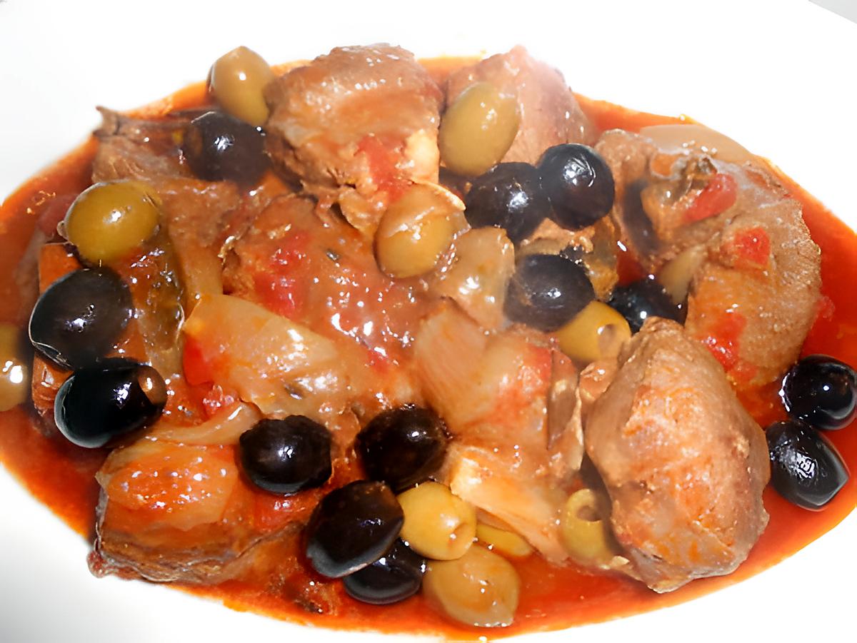 Fricassee de sanglier tomates et olives 430