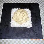 recette Filets de poulet à la crème fraîche, moutarde et champignons.