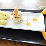 recette Noix de Saint-Jacques, ail et ciboulette, marinées au jus de clémentine