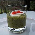 thé vert : recette Soupe de kiwi au chocolat blanc