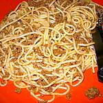 recette Spaghetti à bolognaise