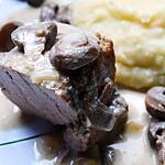 recette Filet Mignon sauce roquefort et champignons