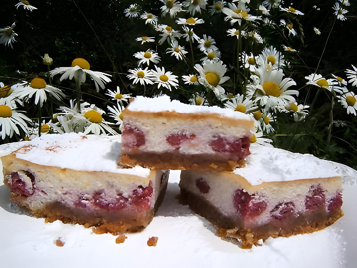 recette Tarte à la ricotta et aux framboises ,