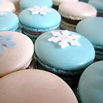recette Macarons Bounty (theme reine des neiges)