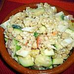 pois chiche en boite : recette Blé en salade