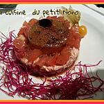 recette Tartare  de thon  et tomates et sa gelée  de balsamique