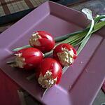 recette Tomates tulipes aux oeufs à la mode Fanfan (un bouquet pour notre chere Fanfan^^)
