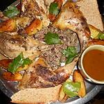 recette Poule faisane farce aux airelles