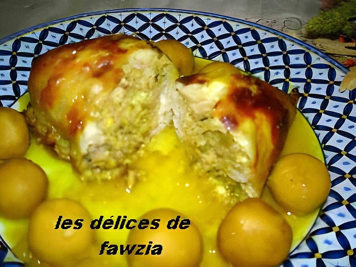 recette CUISSES DE POULETS FARCIES