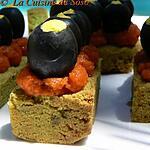 recette Sablés gourmands : amandes , origan , pimientos & olives fourrées