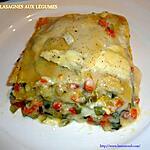 recette LASAGNES AUX LÉGUMES