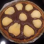 recette Tarte gourmande poires chocolat