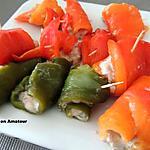 recette Roulés de poivrons au thon