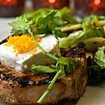 recette Côtelettes de porc BBQ, chèvre et piment d’Espelette de Sainte-Béatrix