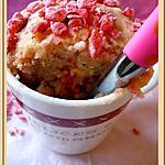 recette Mug Cake aux pralines roses