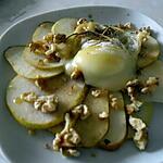 recette carpaccio de poires au chèvre