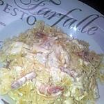 recette Farfalle sauce au chévre chaud et miel
