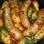 recette Saucisse campagnarde et ses rates en cocotte