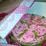 recette Gâteau damier Bouquet de rose