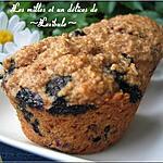recette Muffins aux bleuets, à la banane et à l'avoine