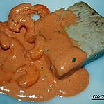 recette Pavé de thon sauce aux crevettes