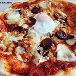 recette Pizza chorizo champignon oeuf
